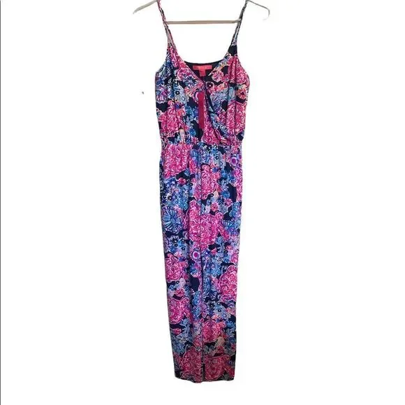 Lilly Pulitzer Dante Floral Sleeveless Jumpsuit.Size XXS - Picture 6 of 15